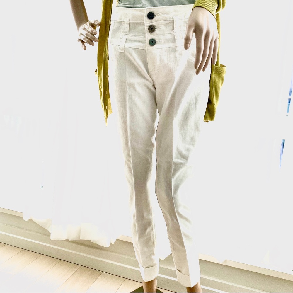 S&P White Jeans Denim Cuffs - Picture 2 of 3
